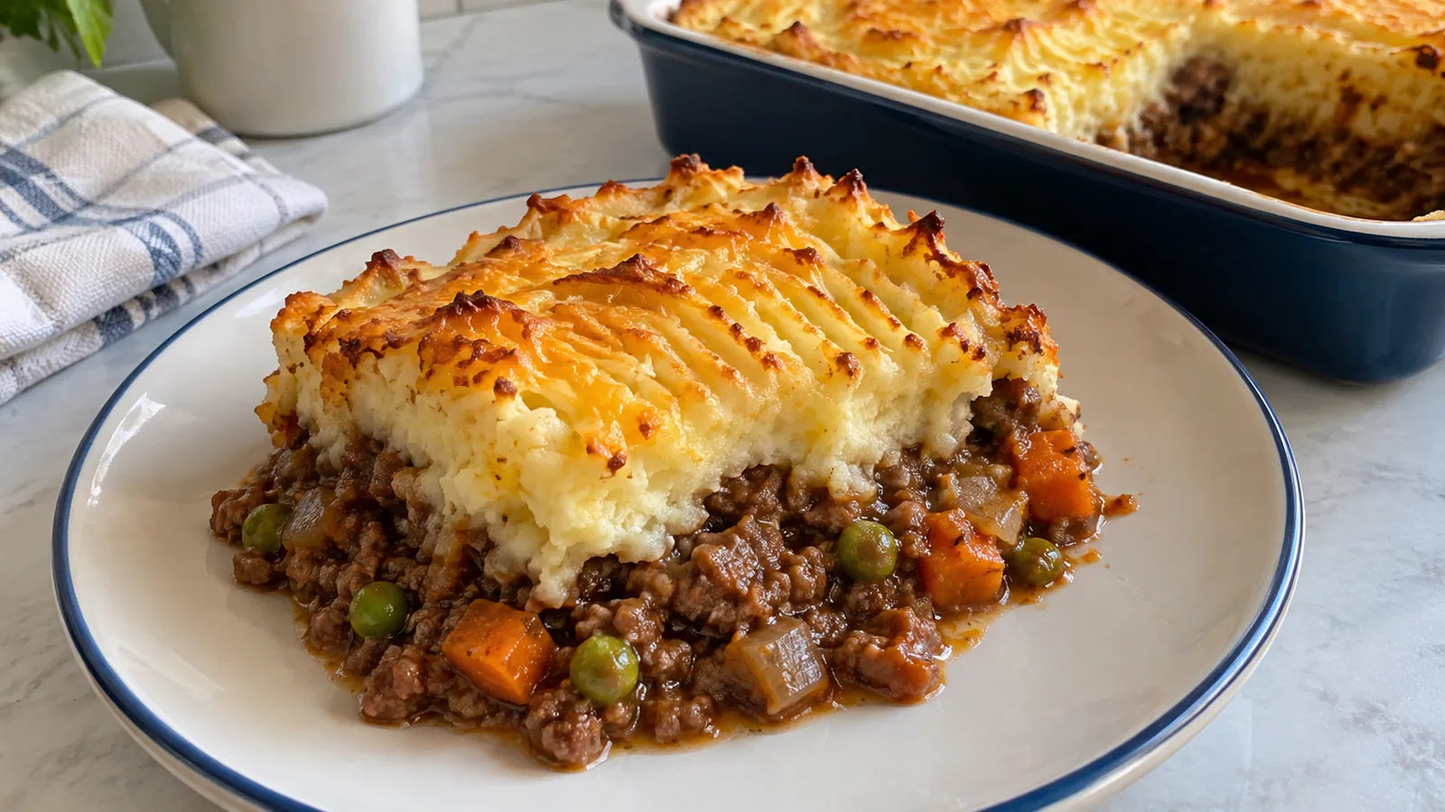 Tradičný britský pastiersky koláč (Shepherd's Pie)