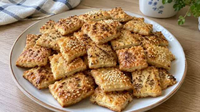 Domáce bryndzové krekry