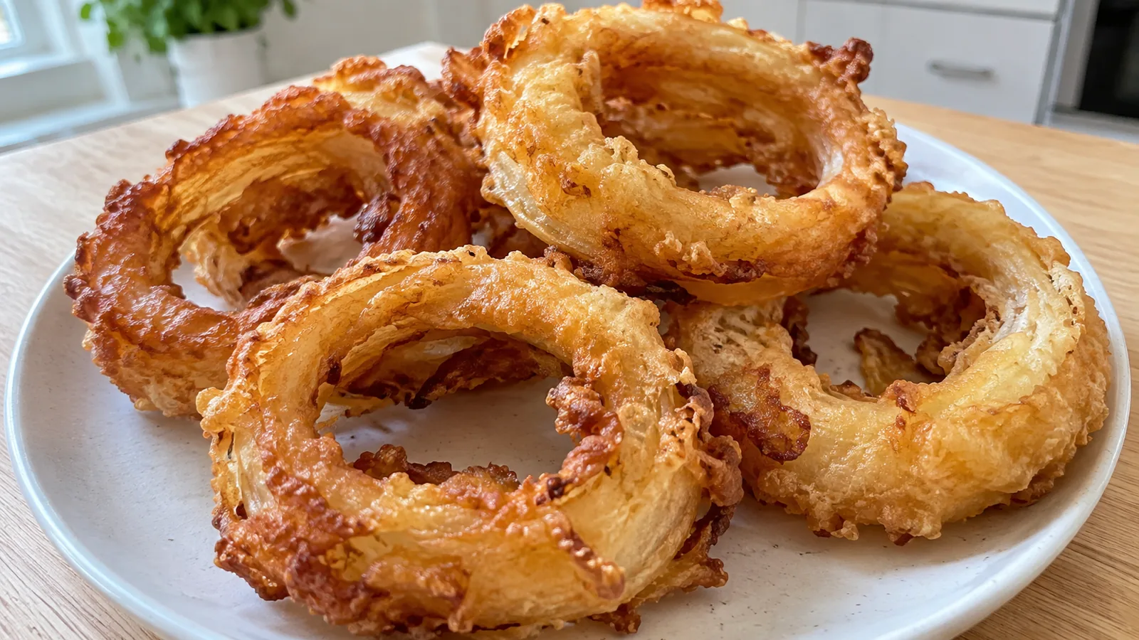 Chrumkavé cibuľové krúžky v pivnom cestíčku
