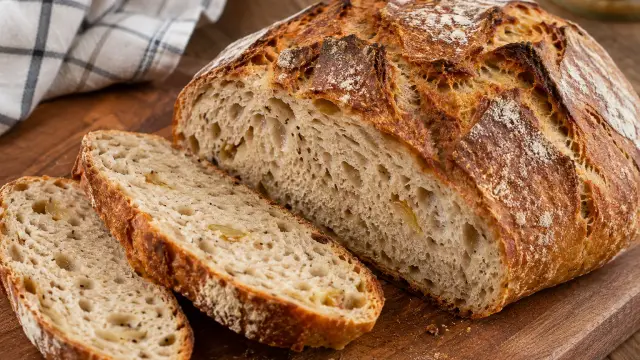 Domáci chrumkavý peceň chleba s cibuľkou