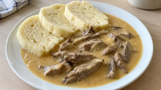 Hovädzie srdce na smotane