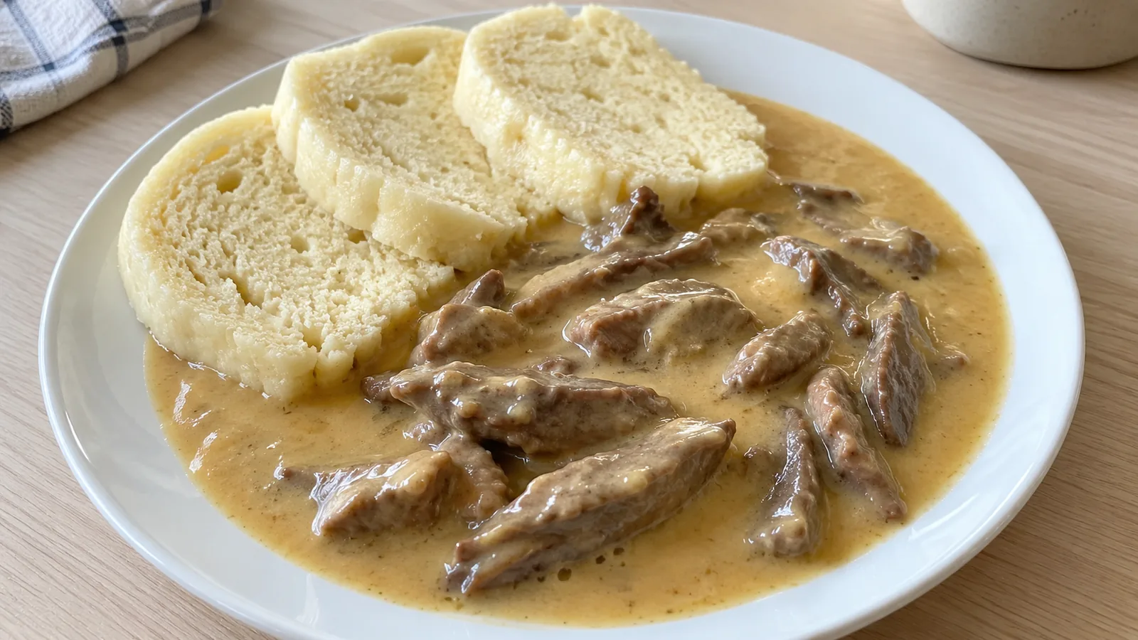 Hovädzie srdce na smotane
