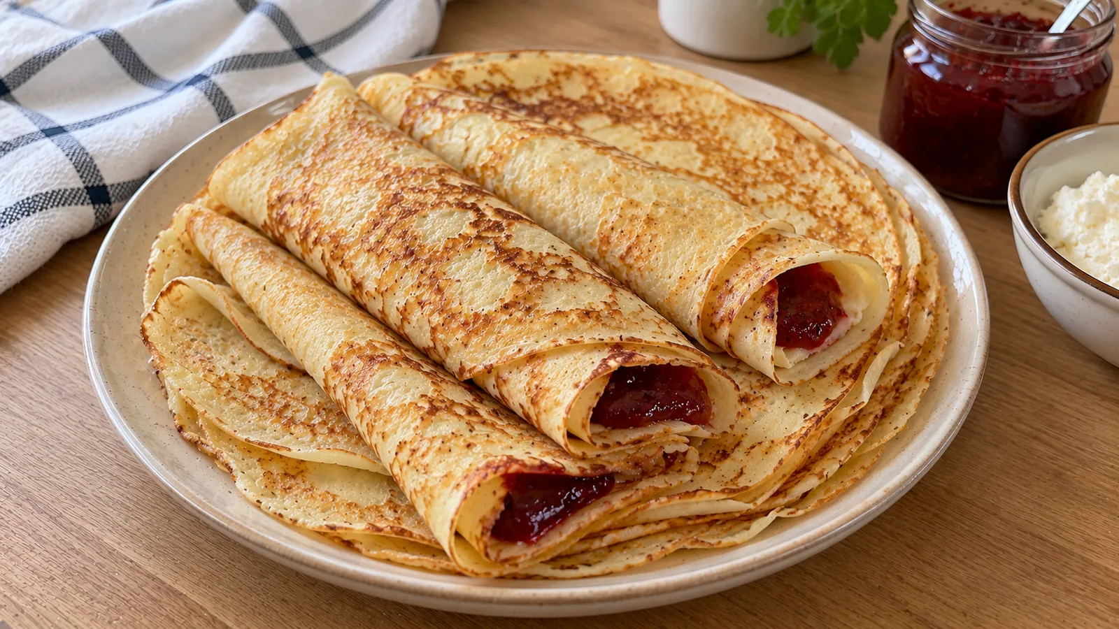 Jednoduché hrnčekové palacinky bez váženia