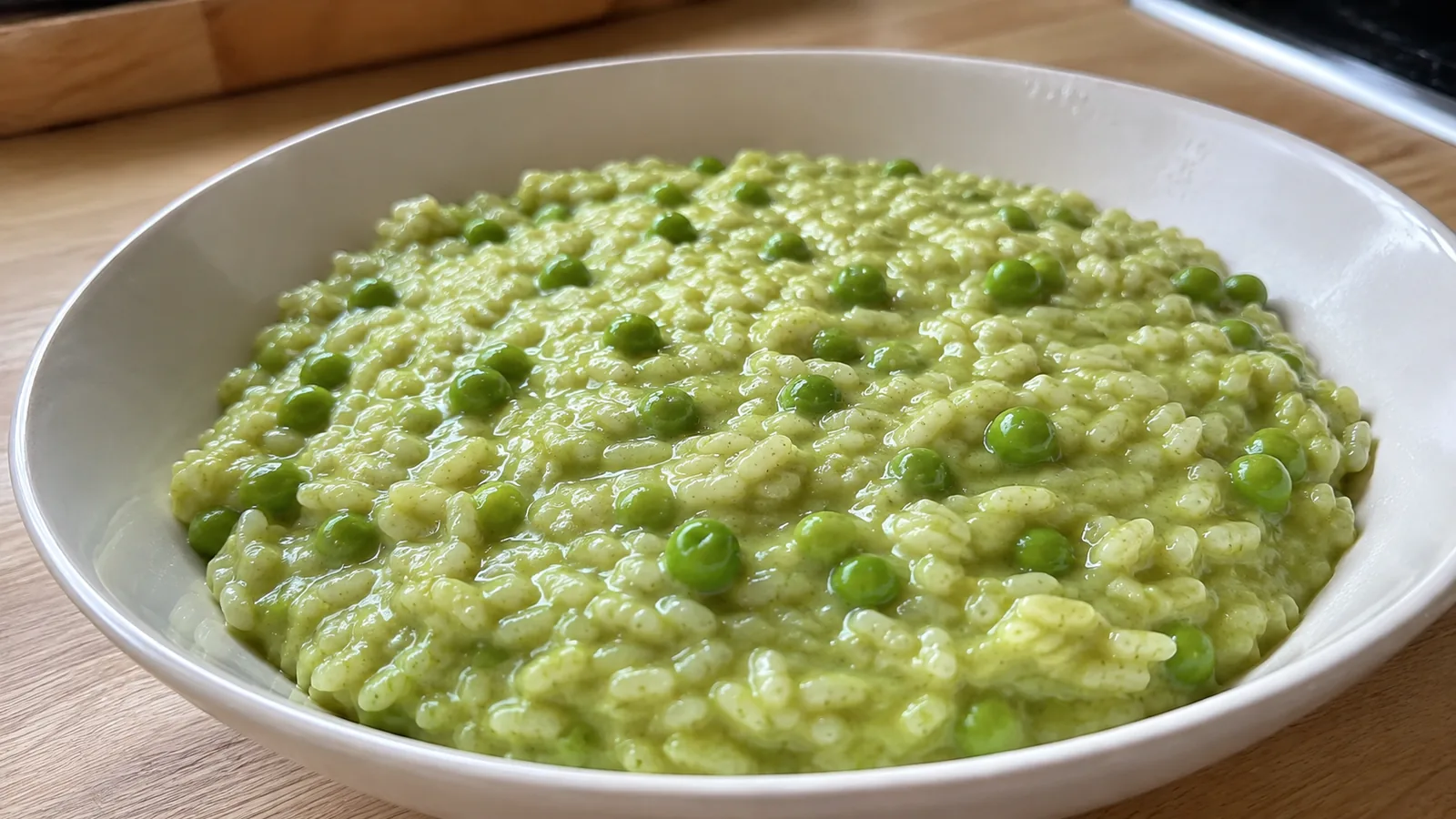 Krémové talianske hráškové rizoto s parmezánom