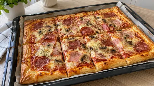 Rýchla domáca pizza z lístkového cesta