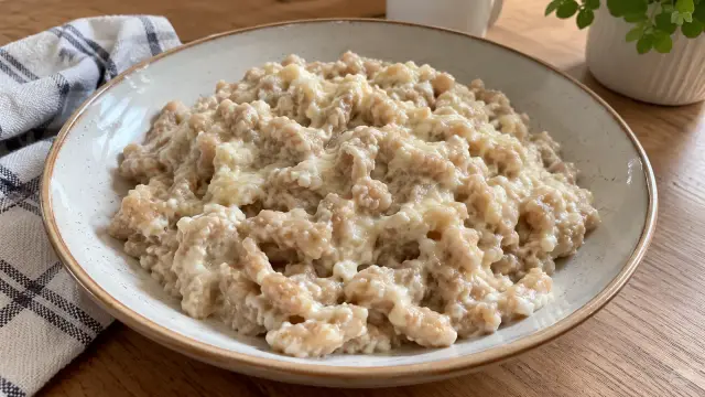 Celozrnné špaldové halušky s bryndzou