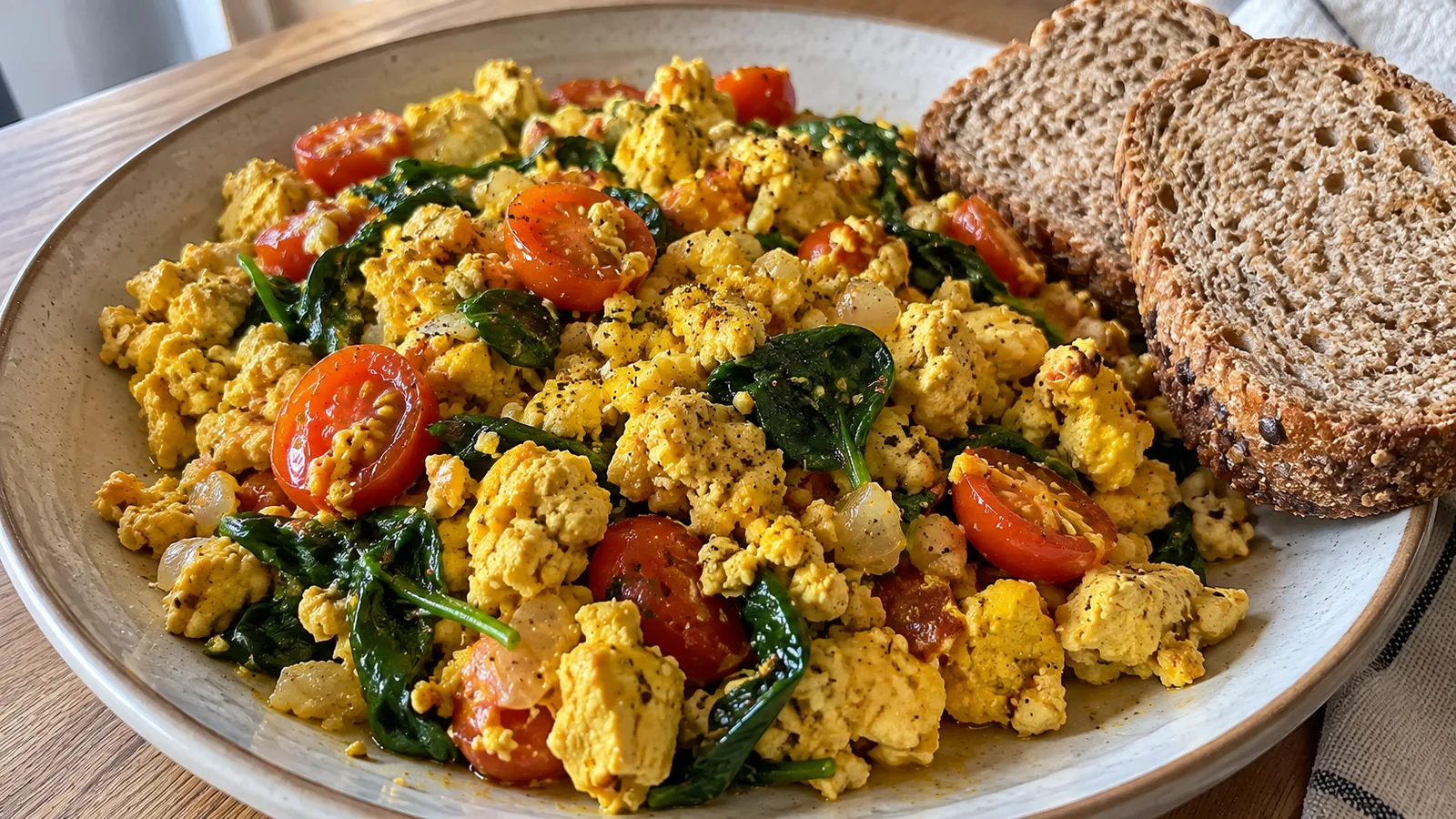 Tofu praženica (Scrambled Tofu) plná bielkovín