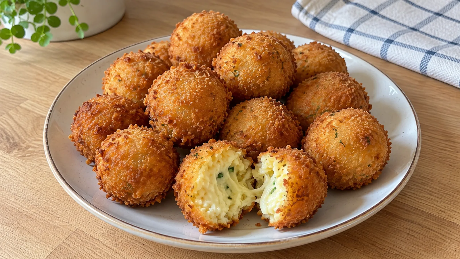 Chrumkavé vyprážané bryndzové guľky