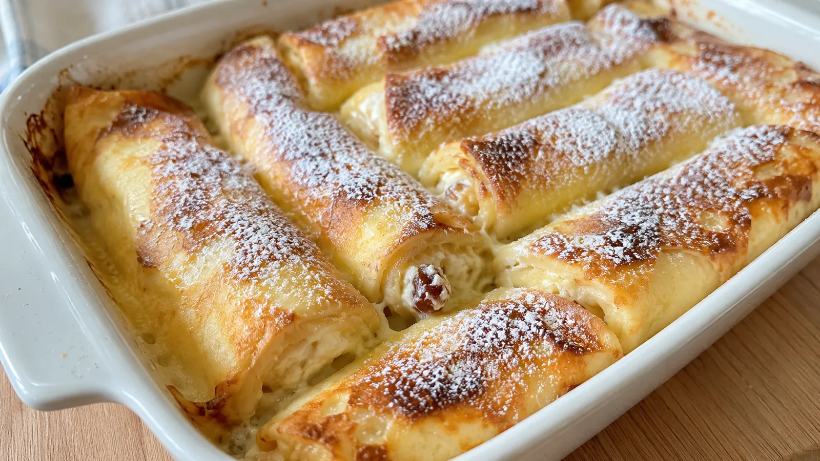 Zapekané tvarohové palacinky v rúre