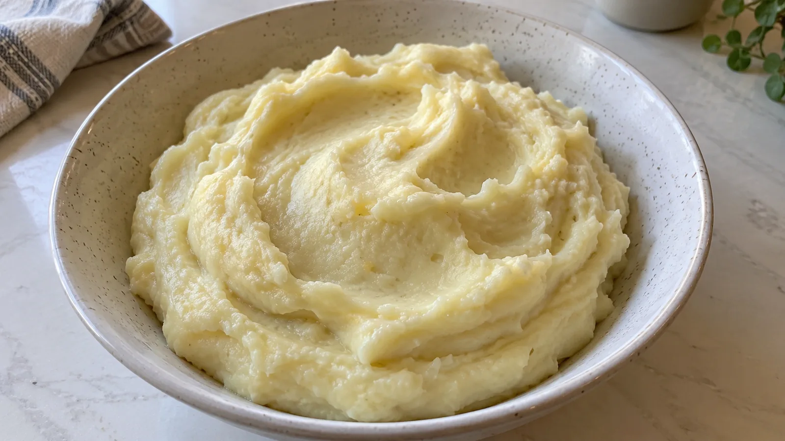 Zamatová zemiaková kaša s pečeným cesnakom
