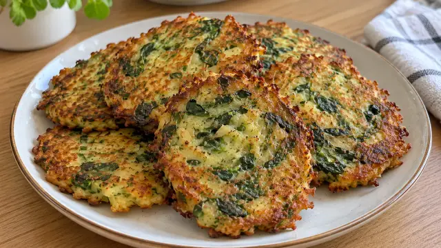 Zemiakové placky so špenátom a cesnakom
