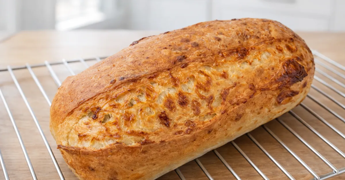 Domáci chlieb so syrom: Lepší ako z pekárne!