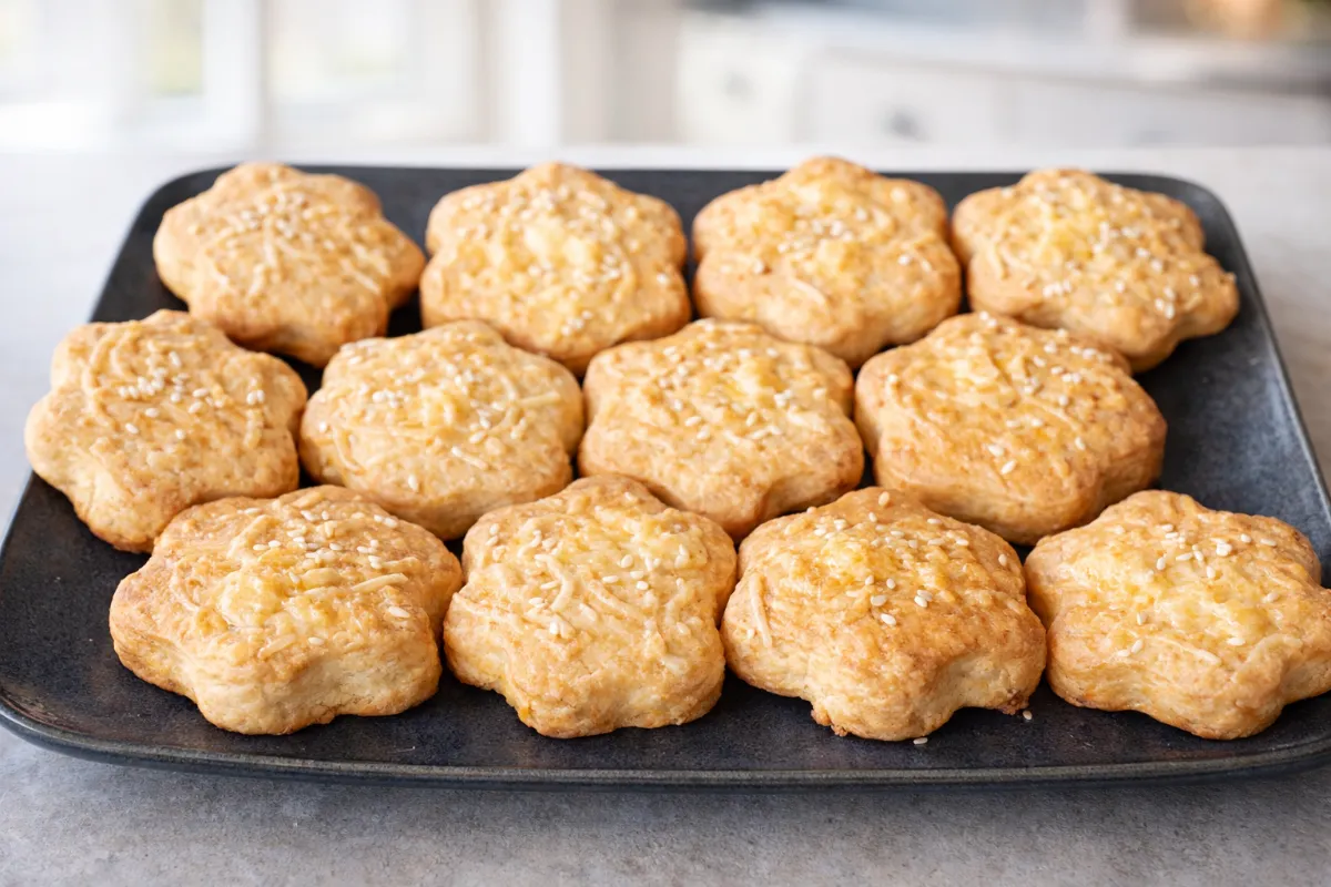 Krehké syrové sušienky so sezamom (Retro recept)