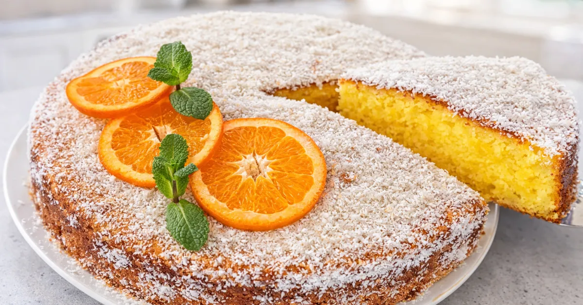 Mandarínkový koláč s kokosom: Vonia po celom byte