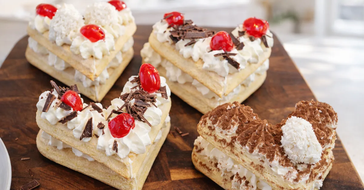 Nepečené Valentínske srdiečka s mascarpone krémom