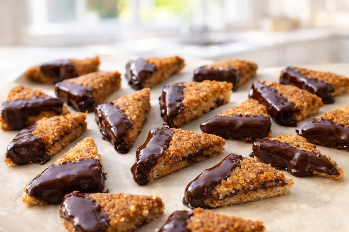 Domáce orechové trojuholníky: Pol kila orechov v ceste