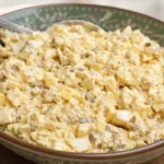 Vajíčkový šalát so slaninou