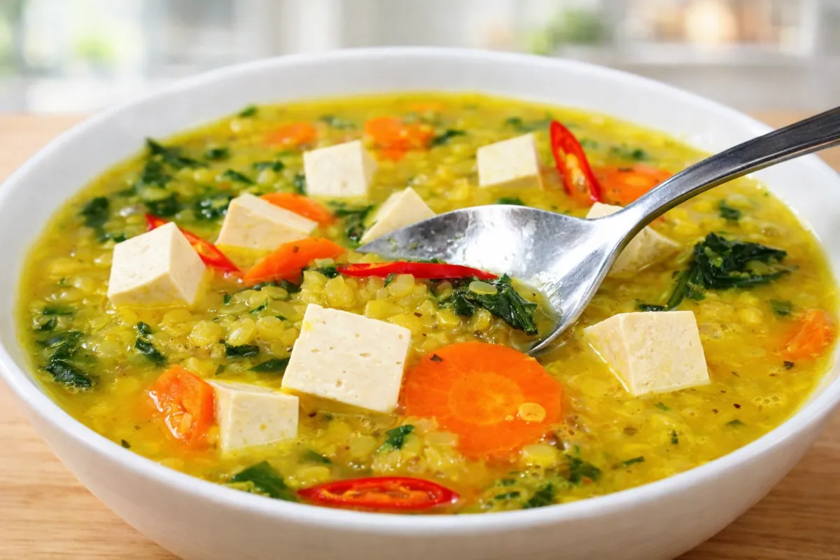 Hustá polievka z červenej šošovice: Hotová za 30 minút